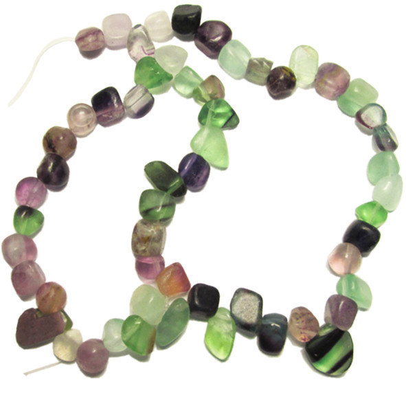 Намистини Сколи Флюорит Великі, Розмір від 10 до 15 мм, Рукоділля, Фурнітура на Біжутерію, фото 1