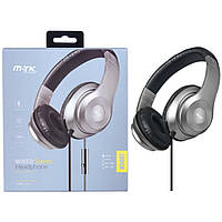 M.TK K3407 Wired Headset With Microphone Silver