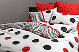 Сімейний комплект постільної білизни Ранфорс бавовна (18662) Постільний з двома підковдрими, фото 2