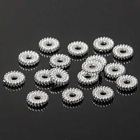 Намистини колір срібло