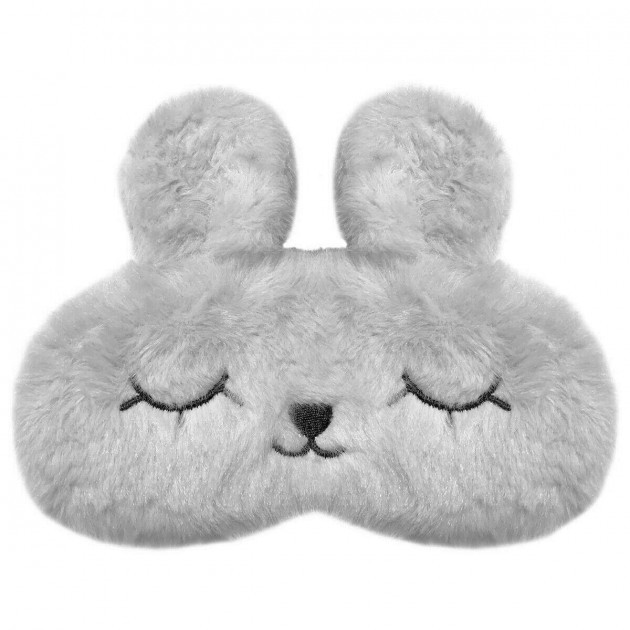 Маска для сну Silenta Зайчик із гелевою вкладкою. Grey