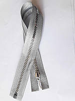 Замок-блискавка роз'ємний пластиковий №5 "Трактор" ,1 бігунок, 60см. Сріблястий. Тайвань