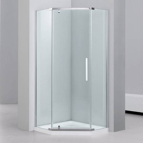 Душевая кабинка с поддоном 90 Dusel Premium Series А-1104 пятиугольная ...