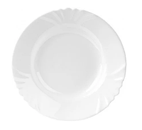 Тарелка обеденная белая стеклянная Luminarc Cadix 250 мм (H4130)