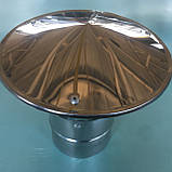 Зонт неіржавіюча сталь 0,5 мм, діаметр 110 мм. димар, фото 3