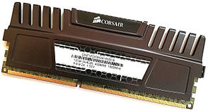 Ігрова оперативна пам'ять Corsair DDR3 4Gb 1600MHz PC3 12800U 2R8 CL9 (CMZ12GX3M3A1600C9) Б/У