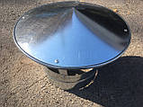 Зонт оцинковка 0,5 мм, діаметр 100 мм, вентиляція, димар, фото 4