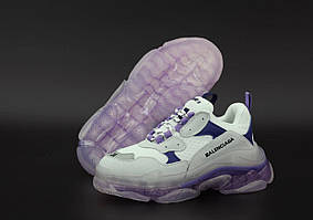 Кроссовки Balenciaga Triple S White Grey Blue