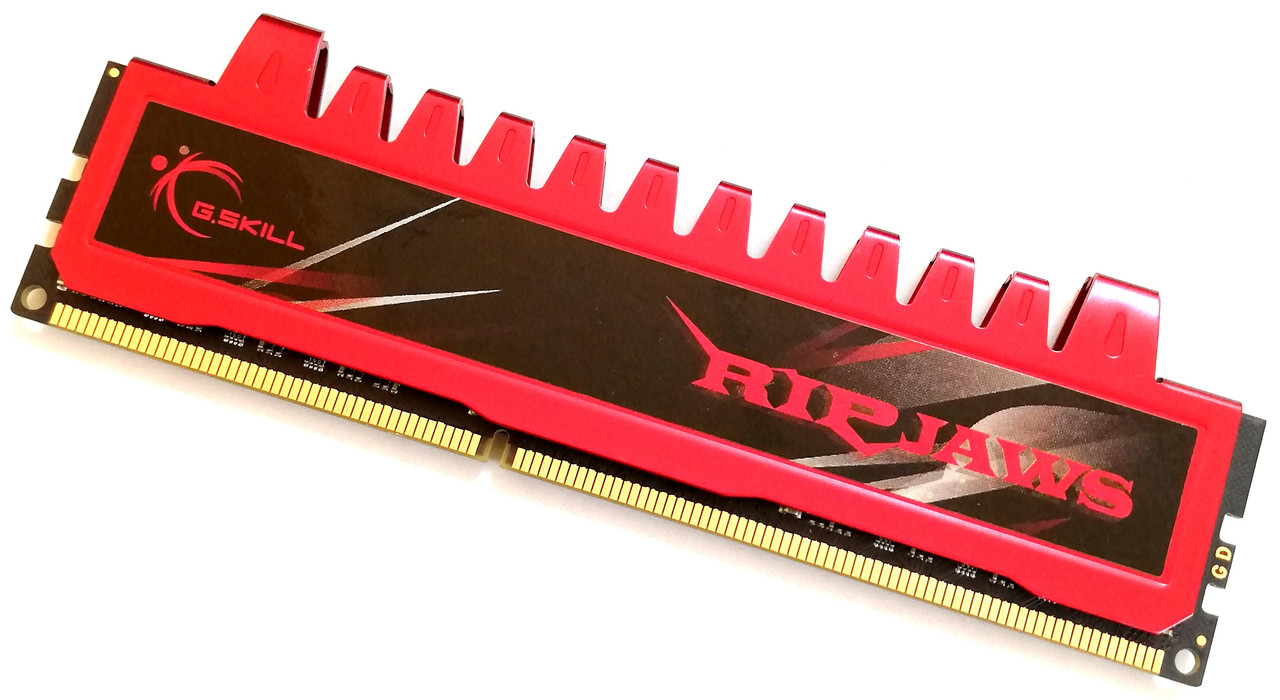 Ігрова оперативна пам'ять G.Skill Ripjaws DDR3 4Gb 1600MHz PC3-12800U 2R8 CL9 (F3-12800CL9T-12GBRL) Б/В
