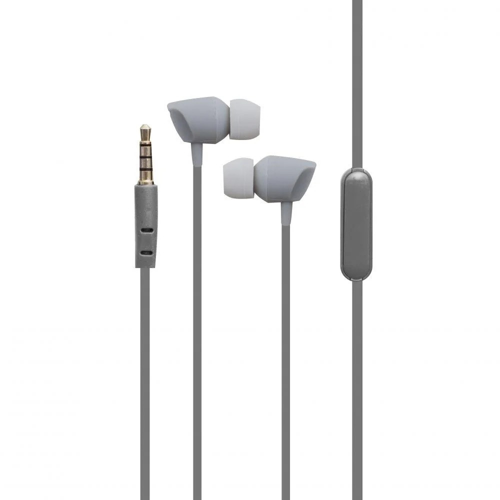 Навушники вакуумні дротові Karler KR-605 Сірі, фото 1