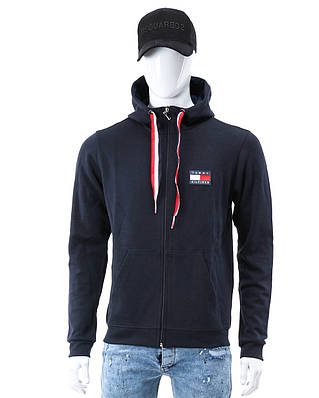 Кофта весна-осінь т синій HILFIGER з патчем К-103 DBLU M(Р) 20-613-004