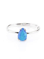 Каблучка срібна з опалом 1008-опс