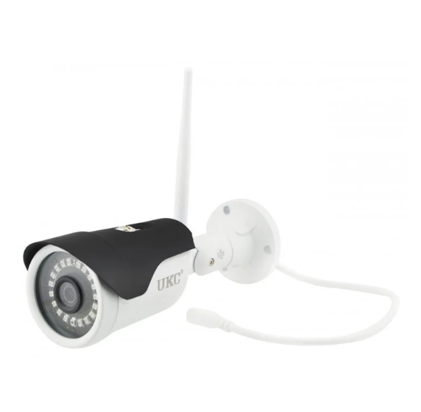 Комплект відеоспостереження бездротовий DVR KIT Full HD UKC CAD-1304 LCD 13.3" WiFi 4ch набір на 4 камери