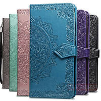 Шкіряний чохол книжка Vintage для Xiaomi Redmi 7A з візитницею (Різні кольори)