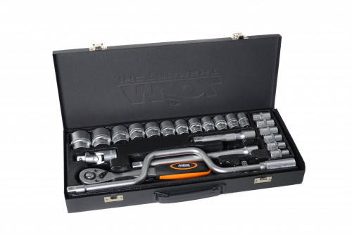 Набір насадок торцевих з тріскачкою 1/2" 24 предмета MIOL 58-151, фото 1
