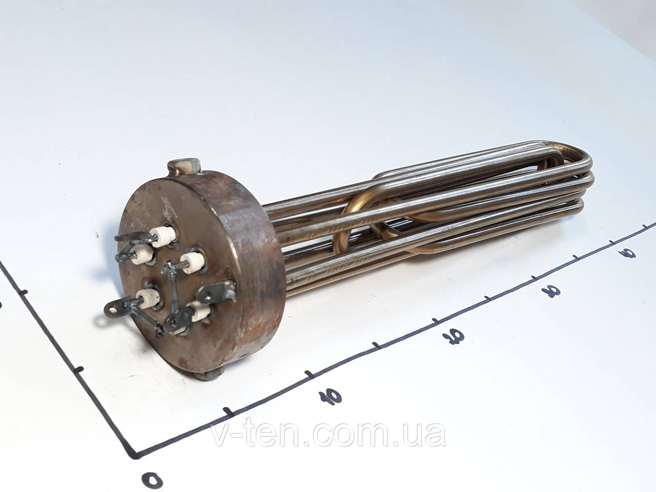 Блок ТЕНів 9000W з внутрішньою різьбою 2.5" 380V (Україна)