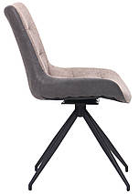 Стілець поворотний Aurora чорний/меланж латте TM "AMF", фото 2