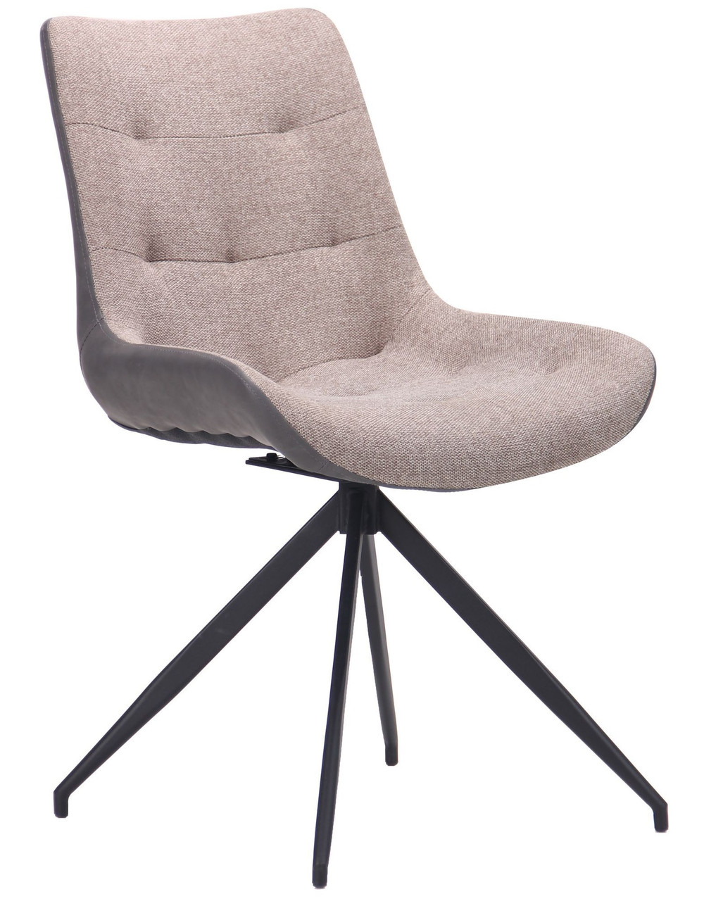 Стілець поворотний Aurora чорний/меланж латте TM "AMF"