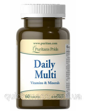 Вітаміни Puritan`s Pride Daily Multivitamin 60 tabs