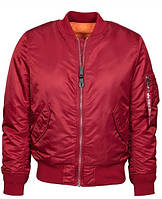 Женская куртка бомбер MA-1 W Flight Jacket Alpha Industries (красная)