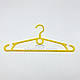 10 шт. Плічка вішаки для одягу пластмасові W-S40 жовтого кольору, довжина 40 см, фото 6