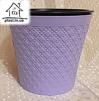 Горщик квітковий пластиковий IrakPlast 0,6 літра фіолетовий