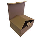 Коробка картонна самозбірна 310х210х100 мм бура крафт мікрогофрокартон, фото 2