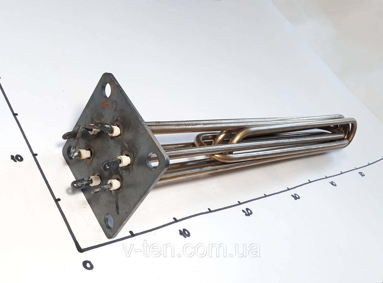 Блок ТЕНів 15000W на фланці 100×100 (Україна)