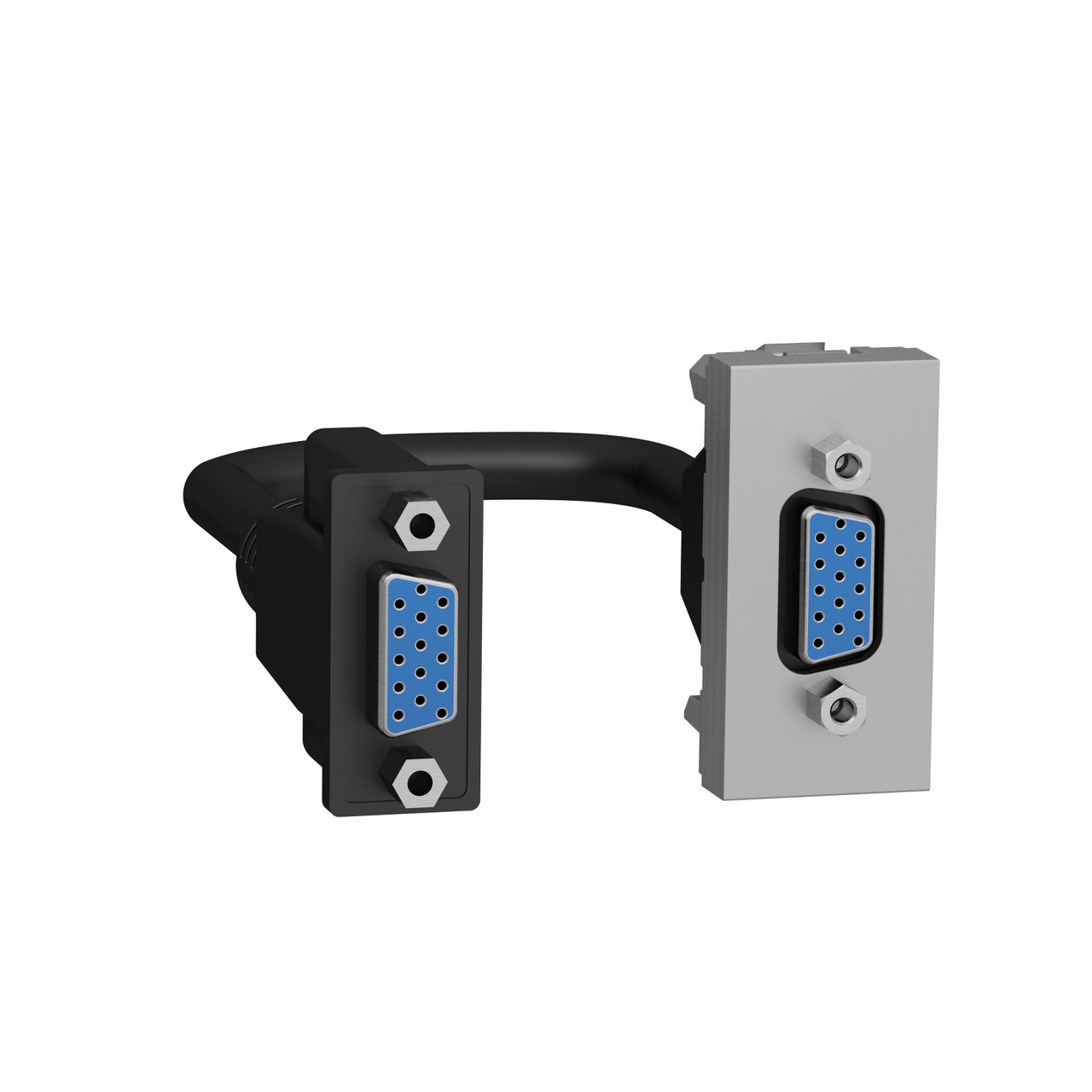 Розетка HD15 male (VGA) 1 модуль Алюміній Unica New Schneider Electric NU343230