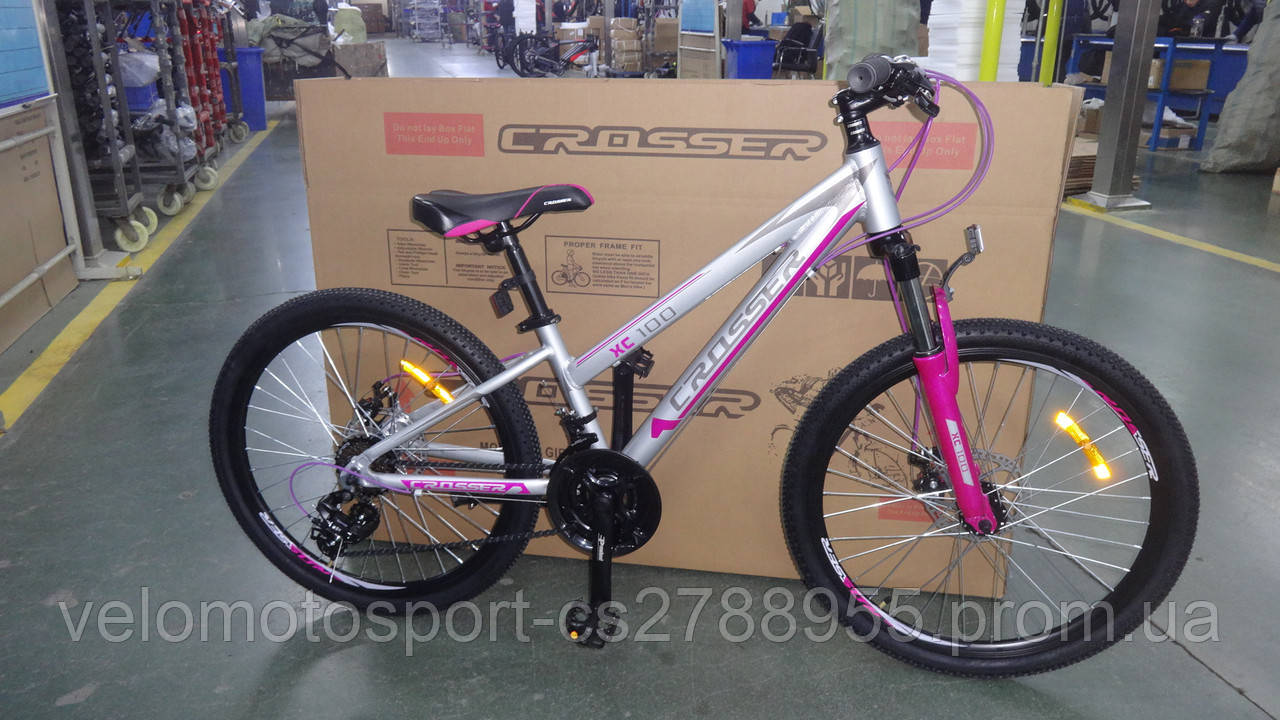 Велосипед підлітковий 24 дюйма Crosser Girl XC-100