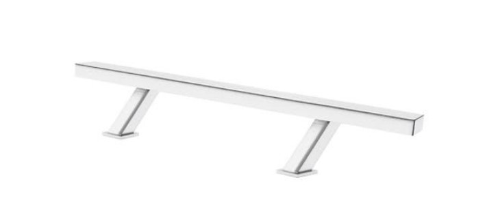 Ручка-скоба Metal-Bud Вигнута прямокутна 120/80 нержавіюча сталь (Польща), фото 1