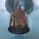 Зонт неіржавіюча сталь 0,5 мм, діаметр 220 мм димохід, вентиляція, фото 6
