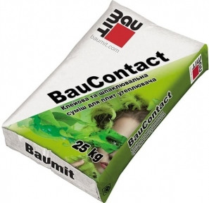 Baumit BAU Contact смесь для приклеивания и защиты утеплителя МВ, ППС плит 25 кг (I) - фото 1 - id-p1147741557