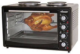 Духова піч Vimar VEO-4219B (42л + 2 конфорки, 1400+1200+700Вт, вертел, конвекція)