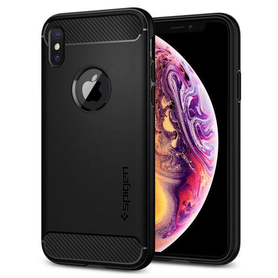 Чохол Spigen Rugged Armor для Iphone XR Matte Black