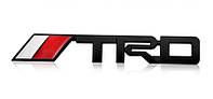 Эмблема кузова Toyota TRD чёрная 143мм*22мм