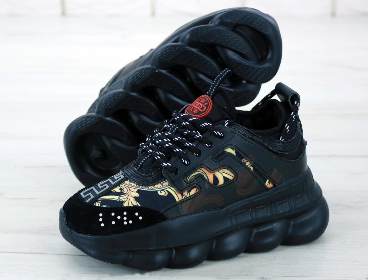 Жіночі кросівки Versace Chain Reaction, жіночі кросівки версаче чейн реакшн кросівки