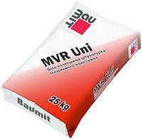 Baumit MVR - Uni біла цементно-вапняна штукатурн. суміш на основі перліту, 25 кг(I)