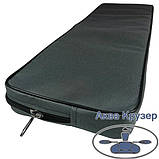 М'яка накладка 840х200х50 мм на сидіння для надувних човнів ПВХ універсальна, колір сірий, фото 2