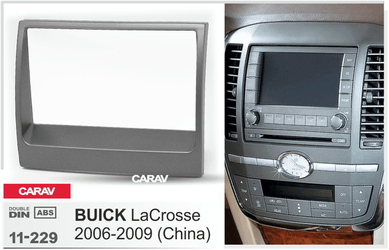 2-DIN переходная рамка BUICK LaCrosse 2006-2009, CARAV 11-229 - фото 1 - id-p1147815419