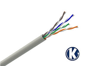 Одескабель КПВ-ВП (U/UTP Cat.5e 4Pr Indoor) кабель вита пара UTP без екрана кат.5е, 4х2х0.51 (мідь)