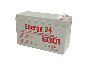 Energy24 Акумулятор олив'яно-кислотний 12V7AH