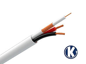 Одескабель КВК-В-2+2х0,75 комбінований кабель (коаксіальний + силовий) внутрішній