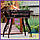 Кований мангал з металу (товщина сталі 3 мм + декоративна накладка 3 мм на бічних стінках), фото 6