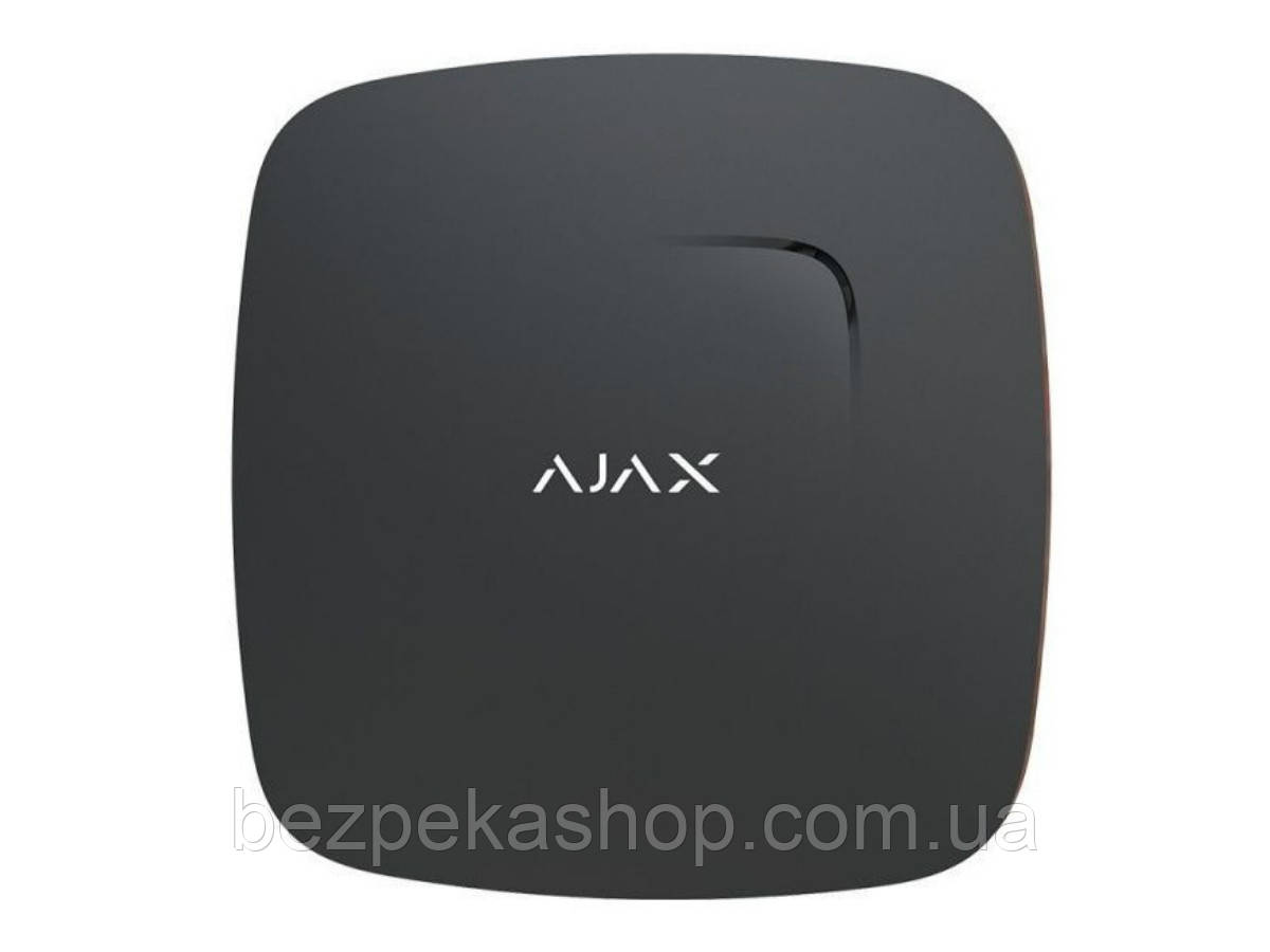 Ajax FireProtect black бездротовий димо-тепловий датчик із бузковою, фото 1