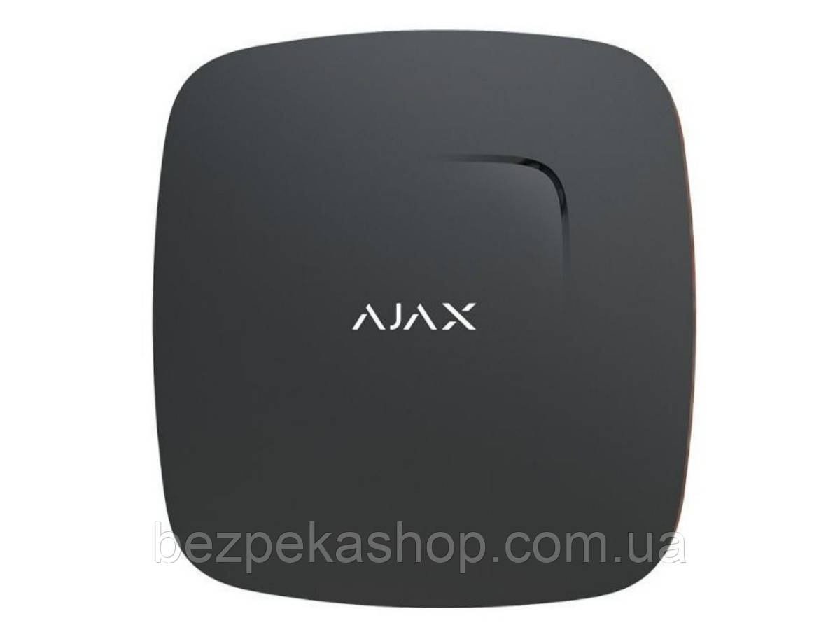 Ajax FireProtect Plus black бездротовий димо-тепловий датчик із бузковою, фото 1