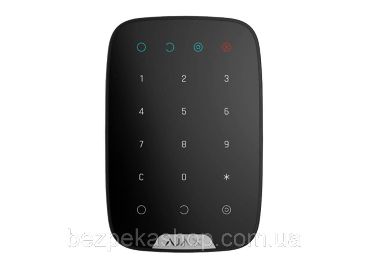 Ajax Keypad black бездротова сенсорна клавіатура
