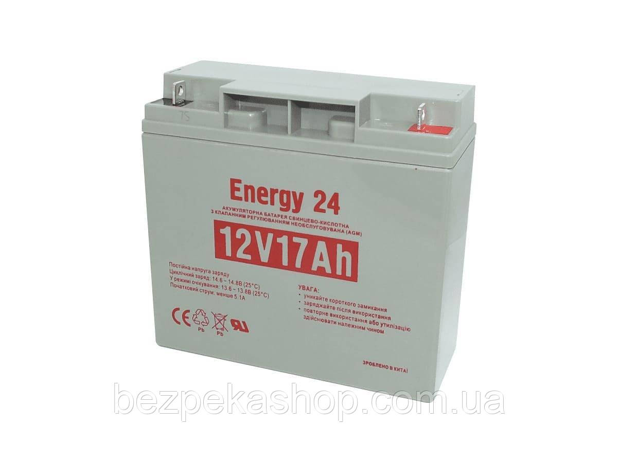 Energy24 Акумулятор олив'яно-кислотний 12V17AH