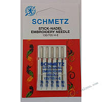 Иглы вышивальные Schmetz Embroidery 130/705 H-E, № 75-90