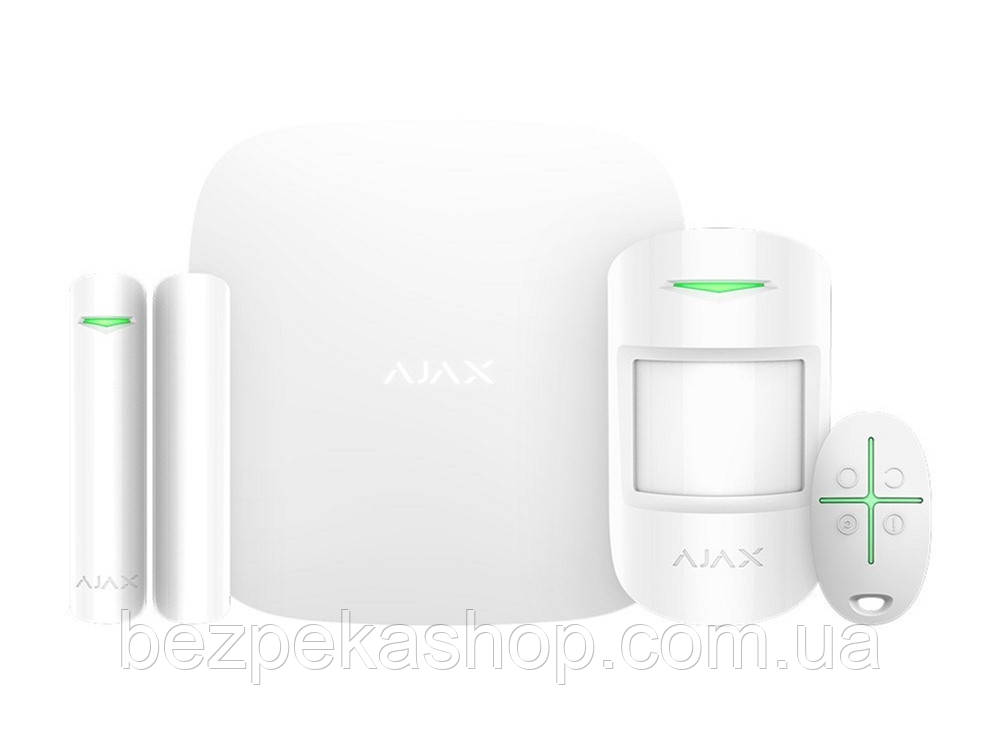 Ajax HUB StarterKit Plus white комплект системи безпеки